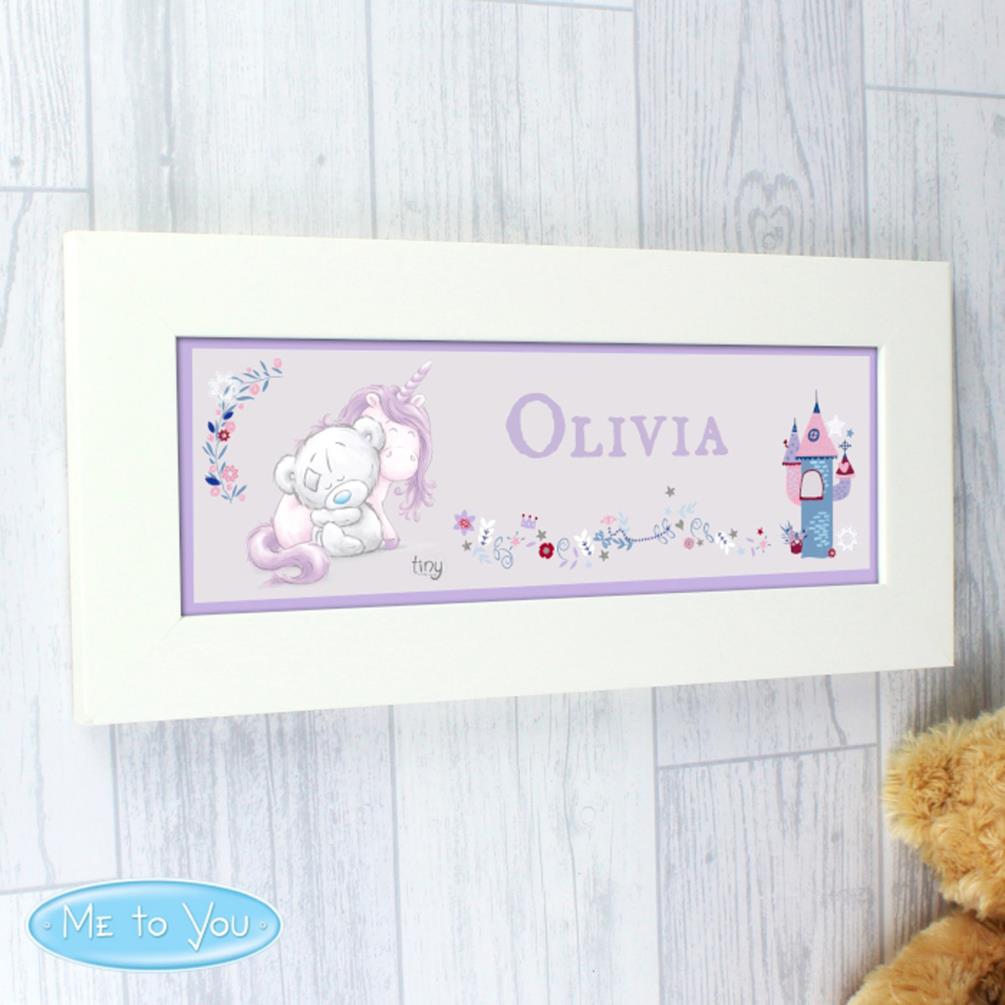 Personalised Tiny Tatty Teddy Unicorn Name Frame Extra Image 2